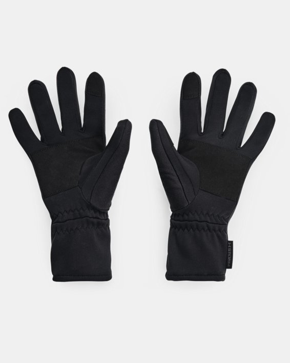 Women's UA Storm Fleece Gloves, Black, pdpMainDesktop image number 1